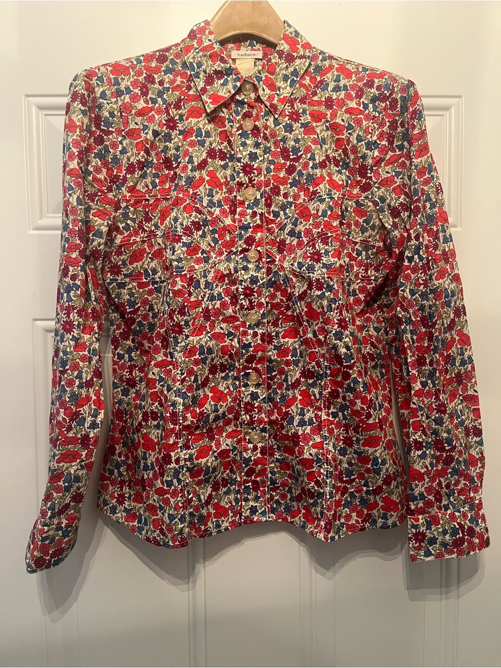 Cacharel Liberty-print Floral Button-Down Shirt